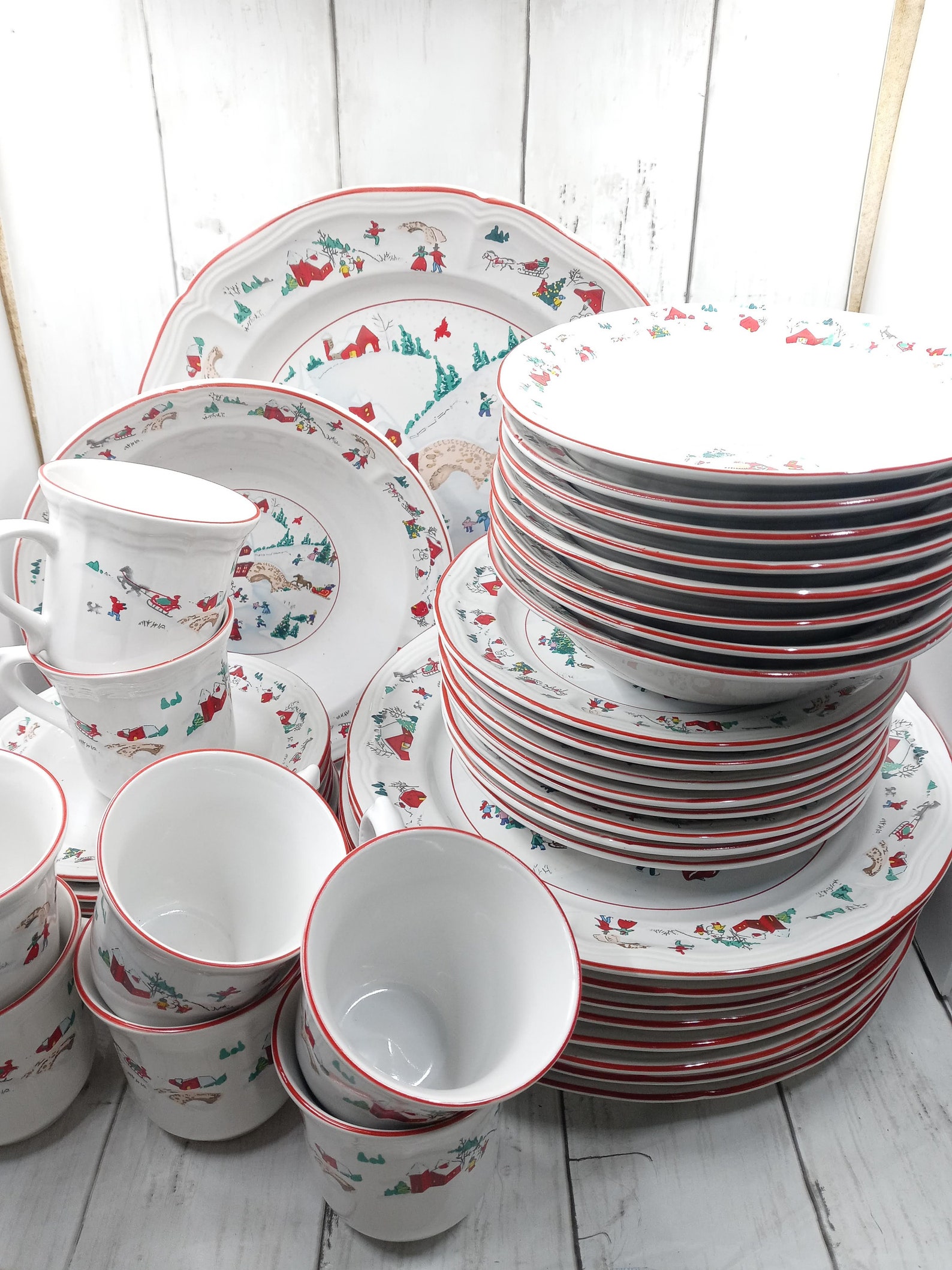 Vintage Christmas Dinnerware 