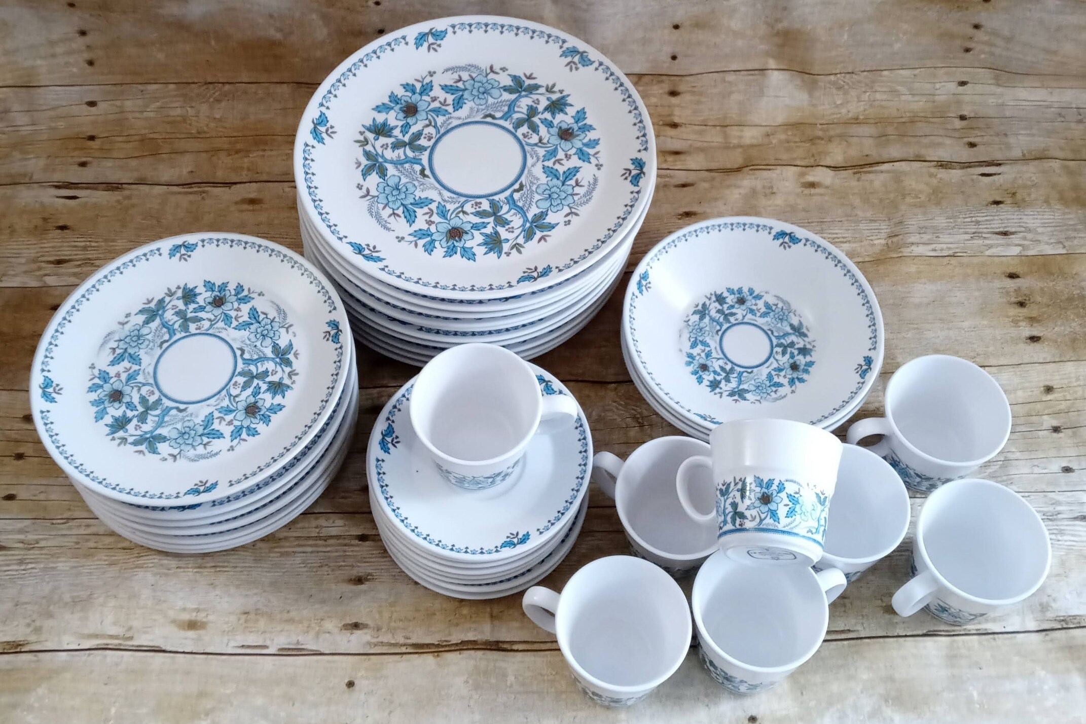 1999-2001年 青色皿 セット Amazon | （在庫限り）九谷焼 青風窯 4号皿揃 （5枚セット