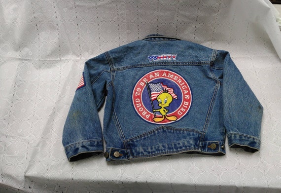 tweety bird jean jacket