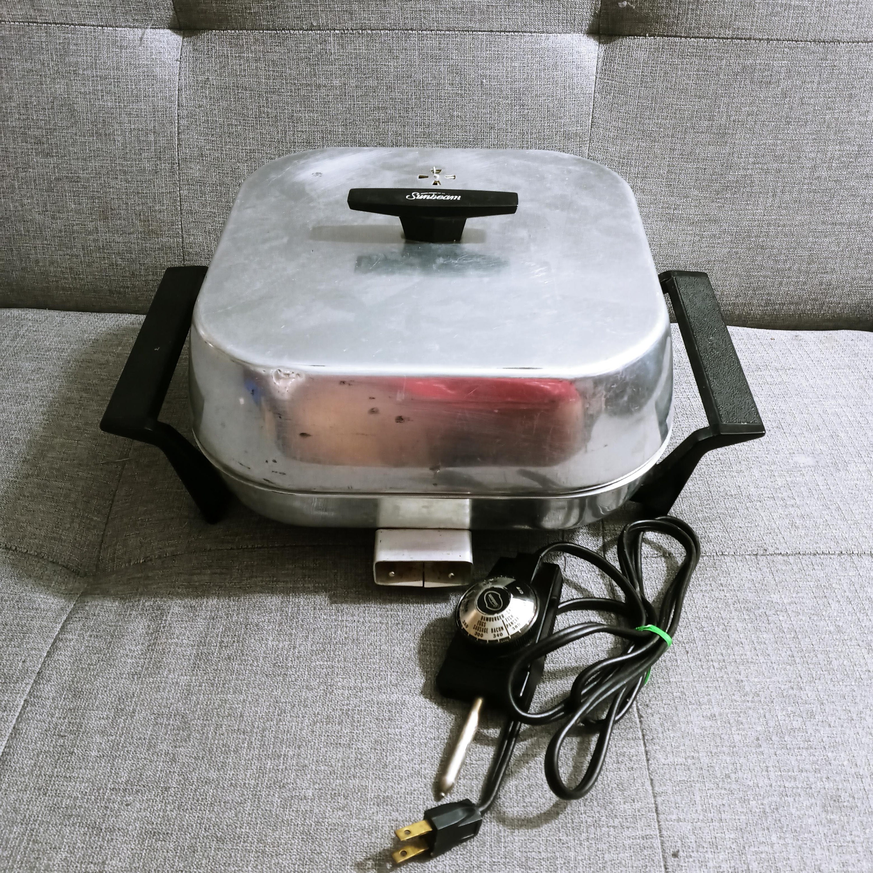 vintage sunbeam electric frying pan