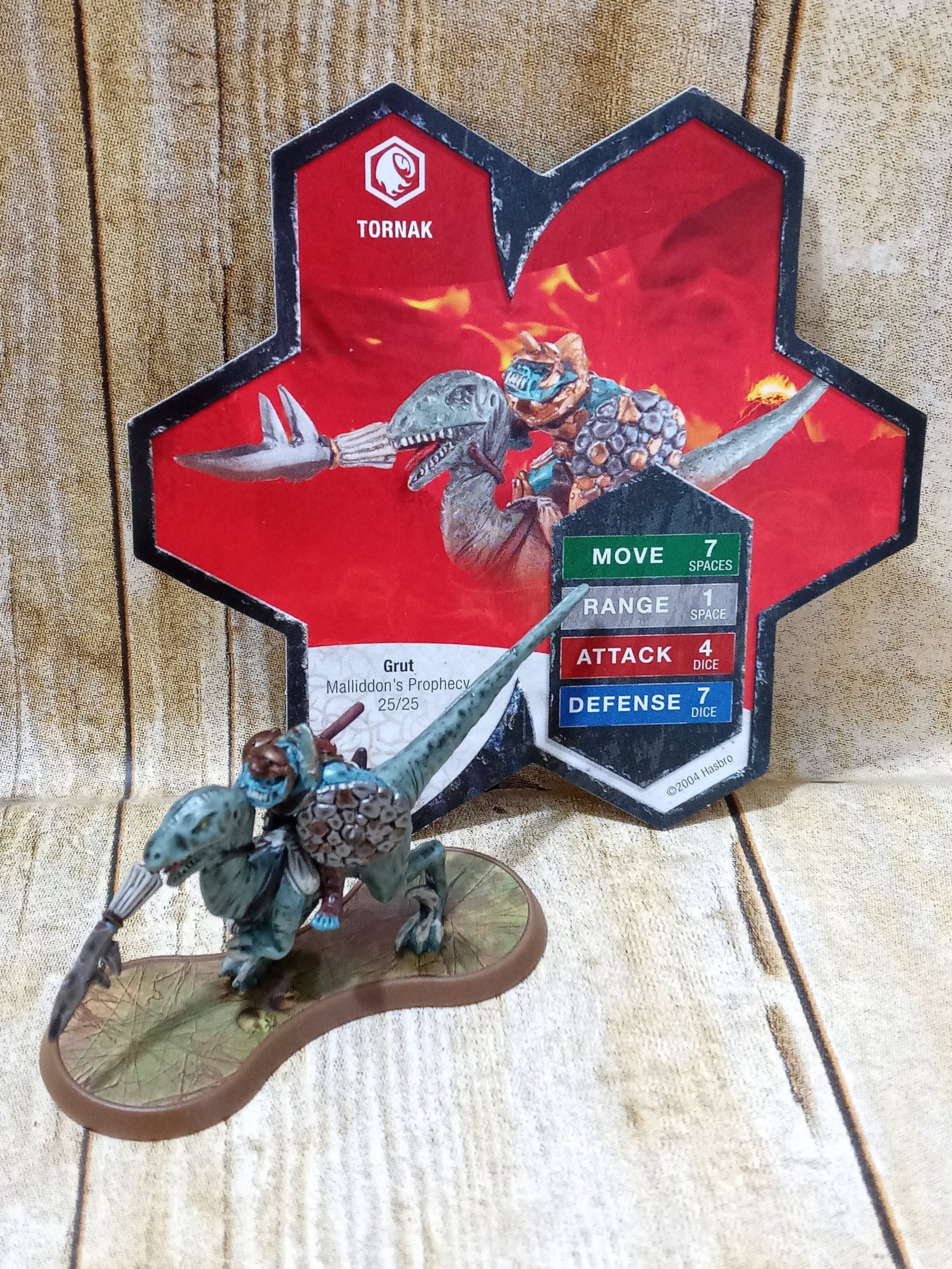 Heroscape Tornak Grut Milliddon's Prophecy Card & Figure - Etsy