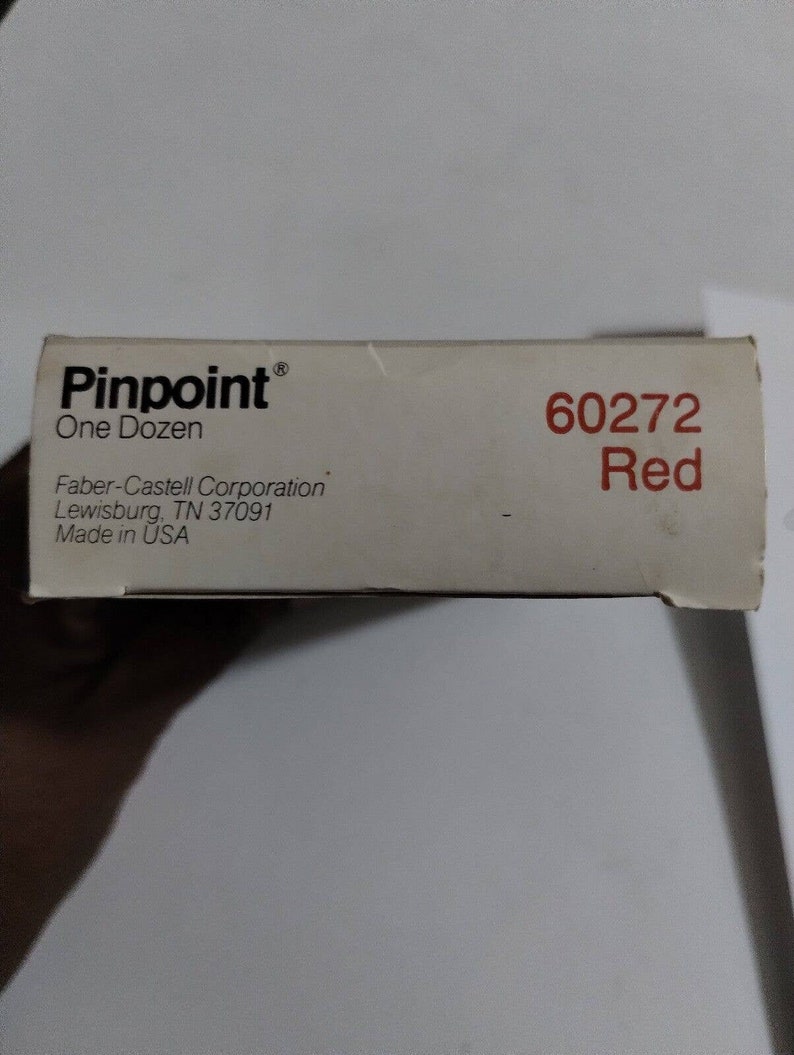 Vtg FABER-CASTELL "PINPOINT" Pen Red 12 Pens #60272 image 2