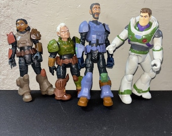 4pc Lightyear Movie Figures Lot PVC 5” Inch Cake Toppers