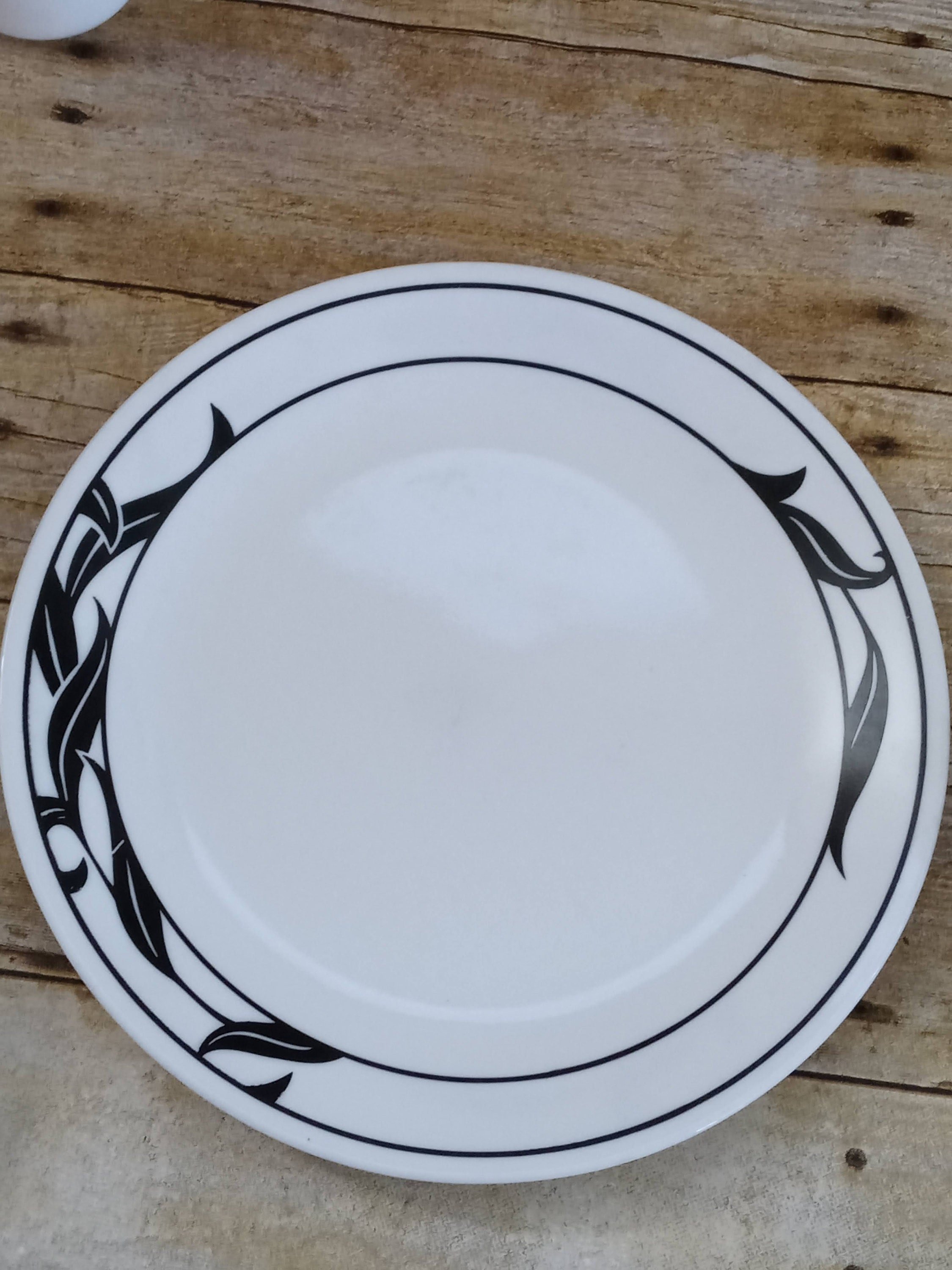 Vintage Lyrics Black Corelle by Corning Dinnerware Black Etsy Canada