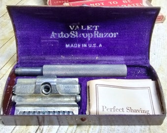 Vtg Valet Auto Shop Razor Mens Grooming Made USA (7)