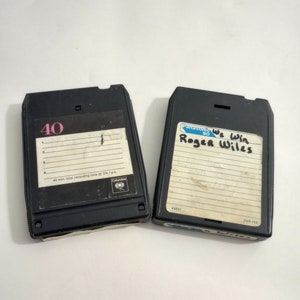 Vintage Recordable 8-Track Stereo Cassette Tapes Set of 2  (bb4)