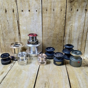 Assorted Lot Of 12 Spinning Reels Spare Spool ONLY