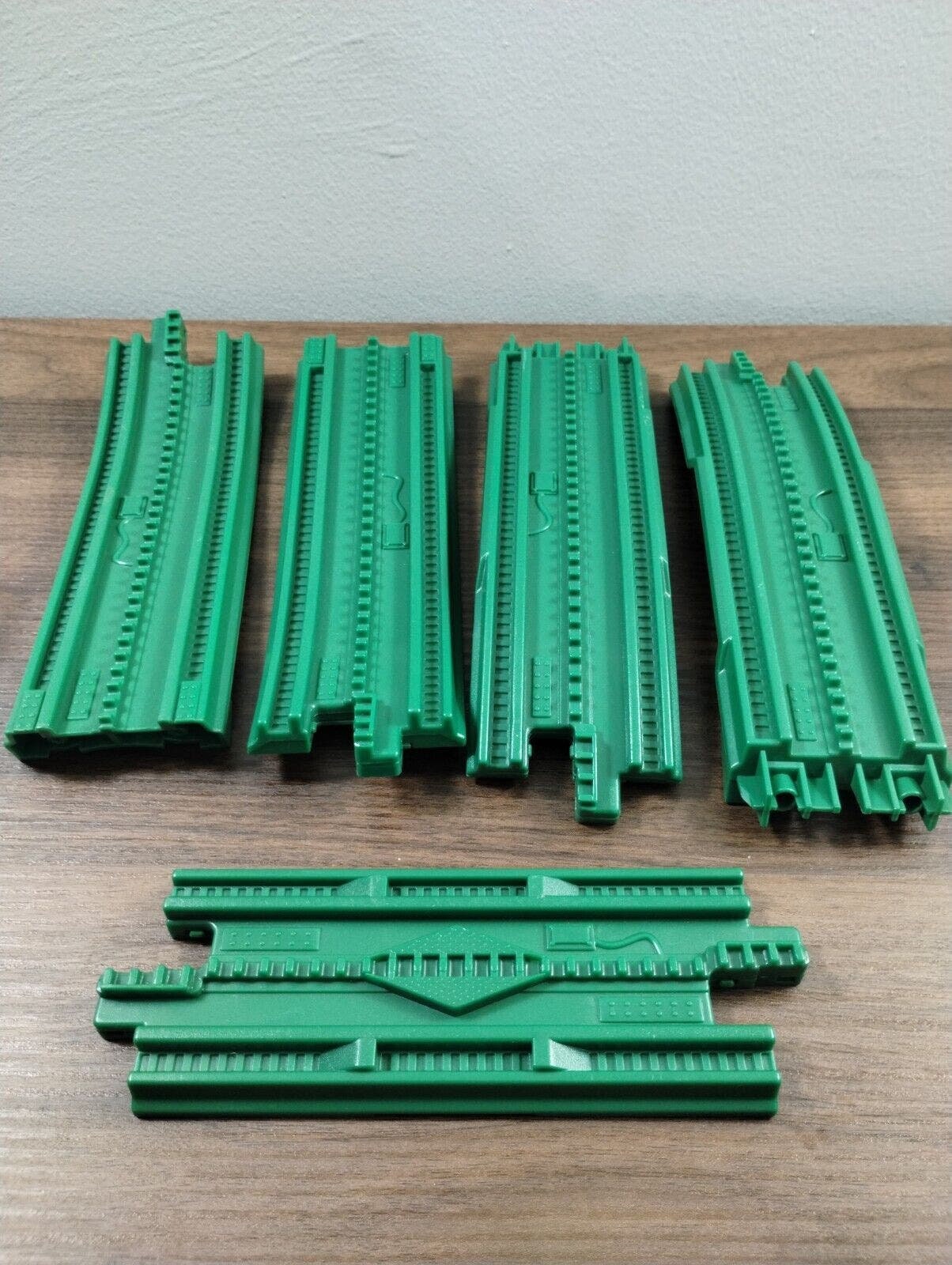 Geotrax Rail Road System Replacement Train Track Piece Green
