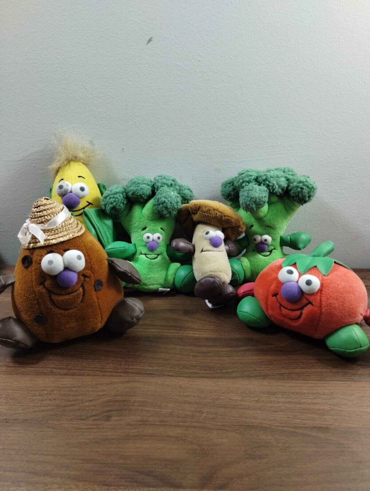 Toy Box レタス　ぬいぐるみ Toybox Creations Vegetable Friends 1990's 6 Piece Soft Plush Toy