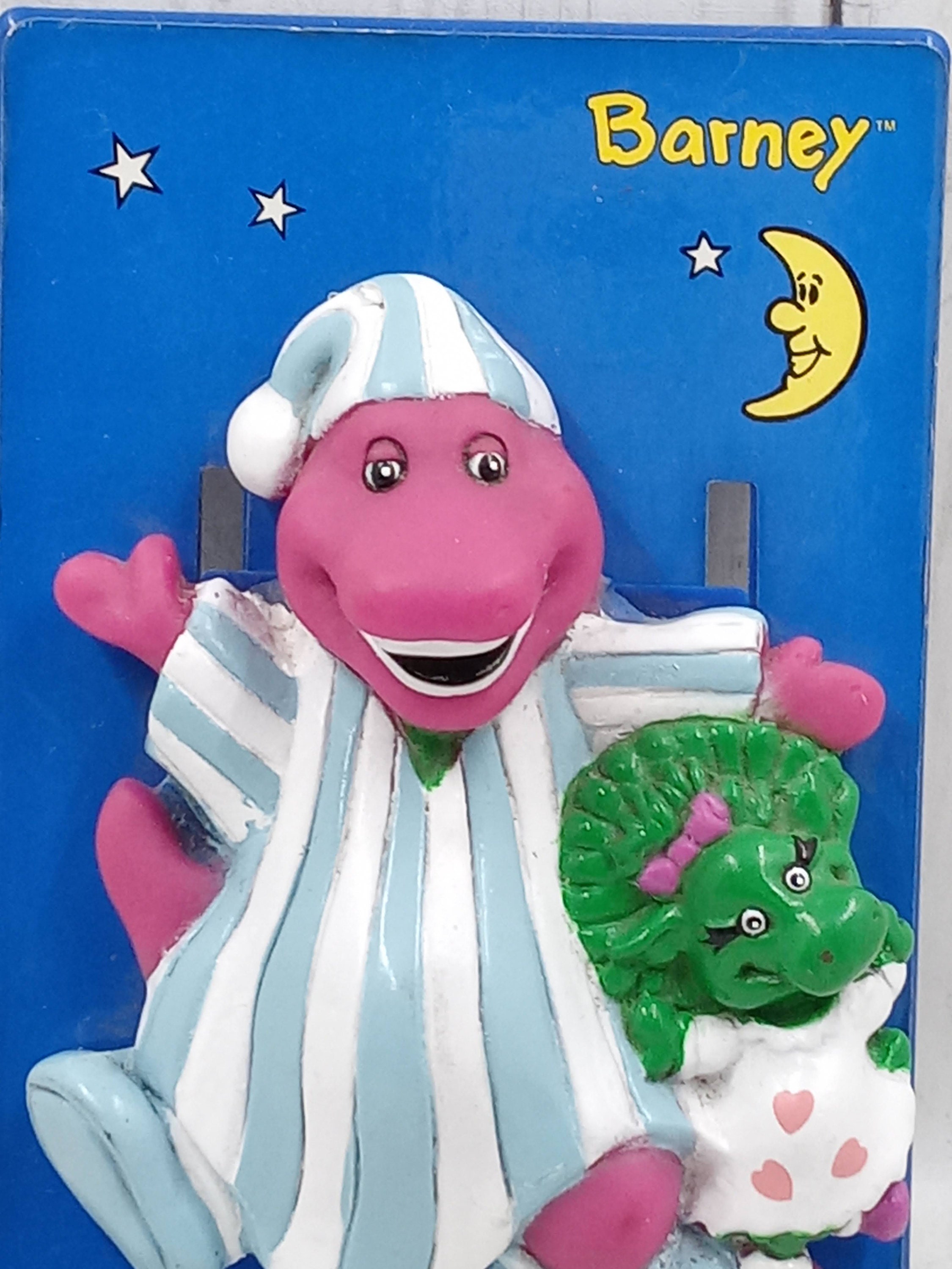 Vintage Barney Bedtime Lights Switch Cover Barney & Baby Bop