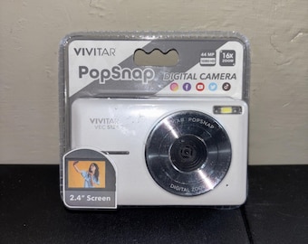 Vivitar Popsnap Digital Camera 1080 HD 44MP 16X Zoom Silver New