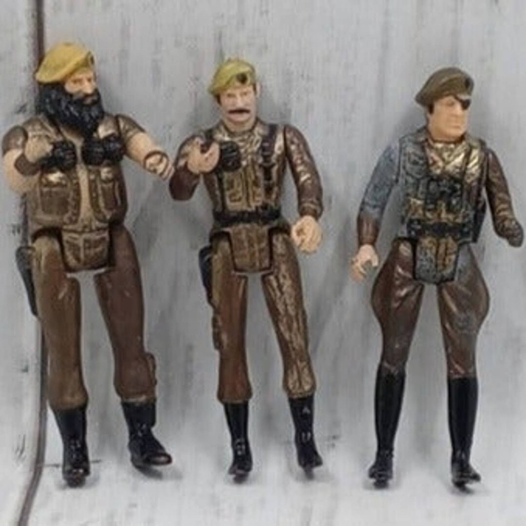 Vintage Metal Toy Soldiers Hong Kong Etsy