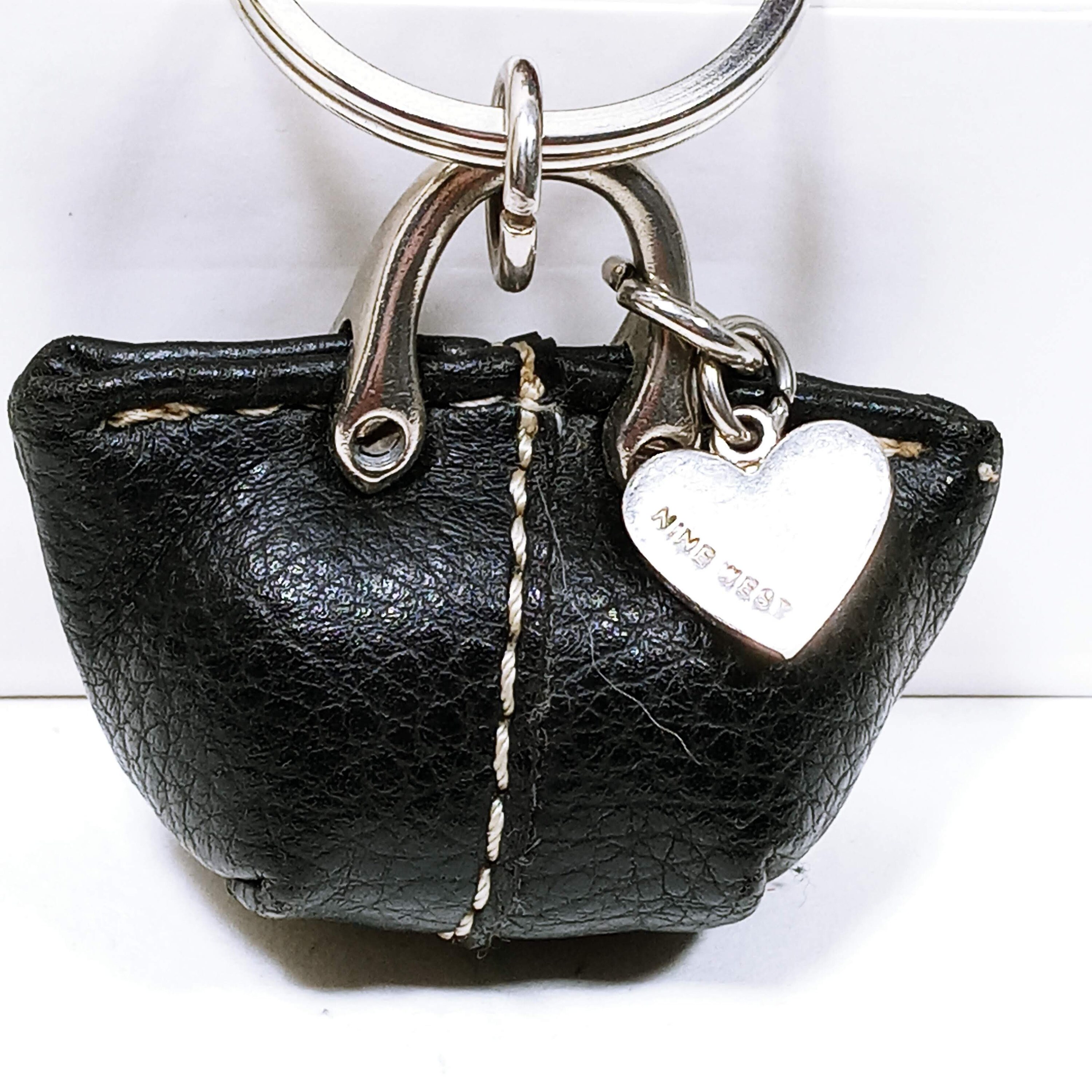 【日本入手困難】Leather bag charm and keychain RRBMMH Leather Keychain Leather Bag Charm with Mirror