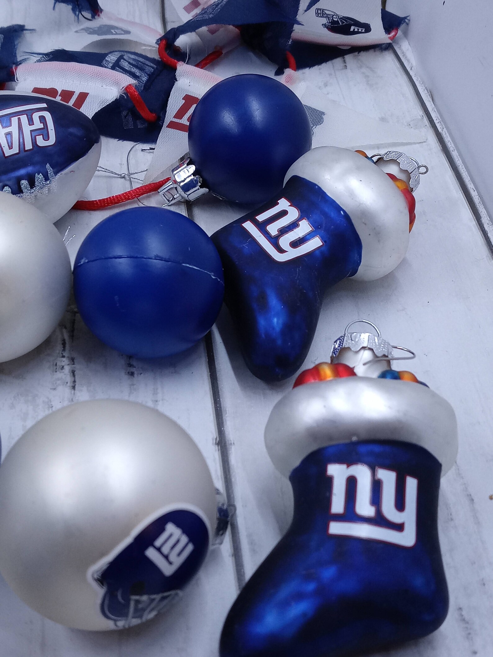 Vintage Giants NFL Football Mini Christmas Tree Ornaments Etsy
