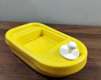 1970er Jahre Fisher Price Jumbo Little People Yellow Tug Boat Tub Toy Vtg Replacement