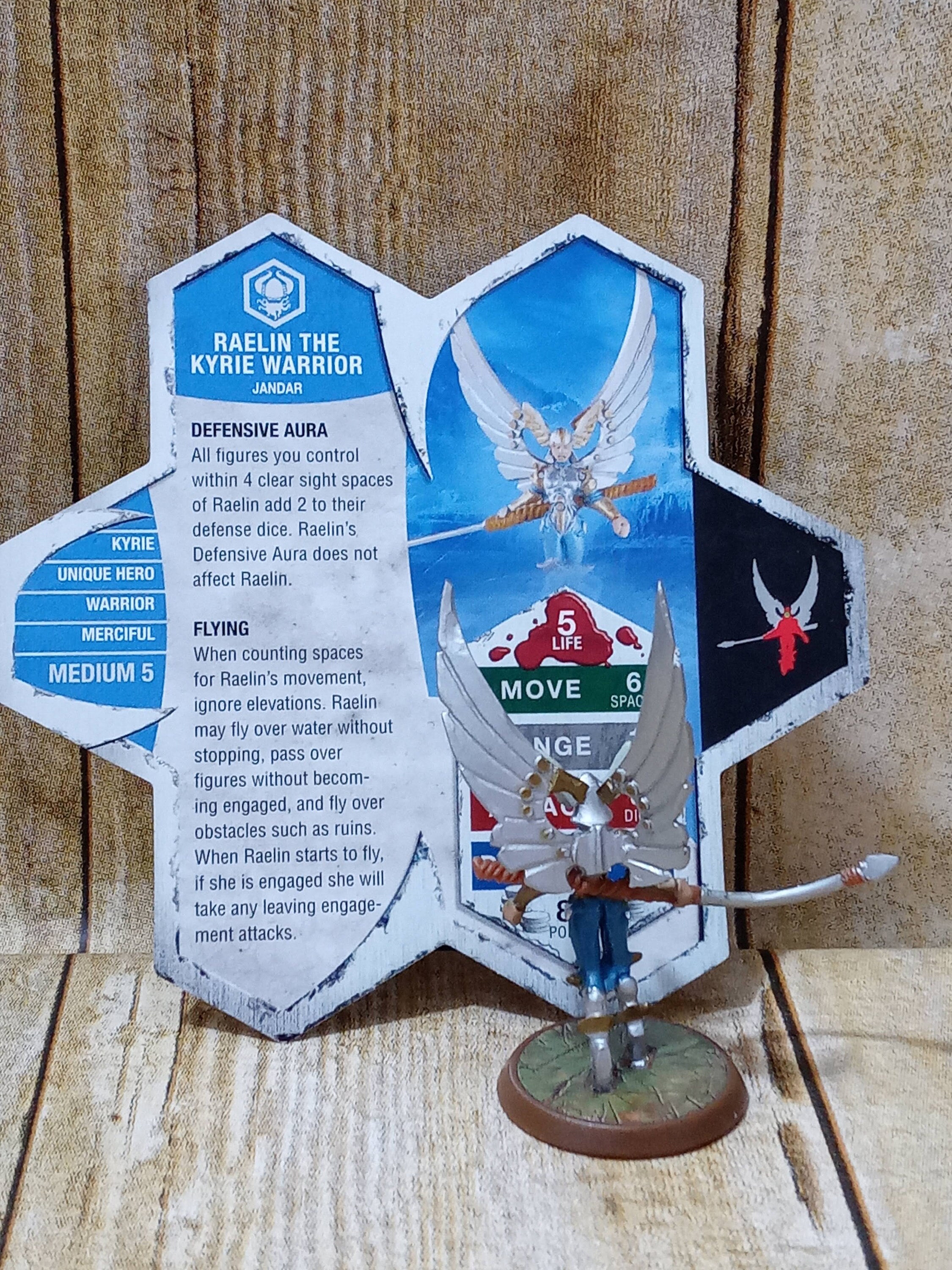 Heroscape Raelin the Kyrie Warrior Rise of the Valkyrie Card & - Etsy