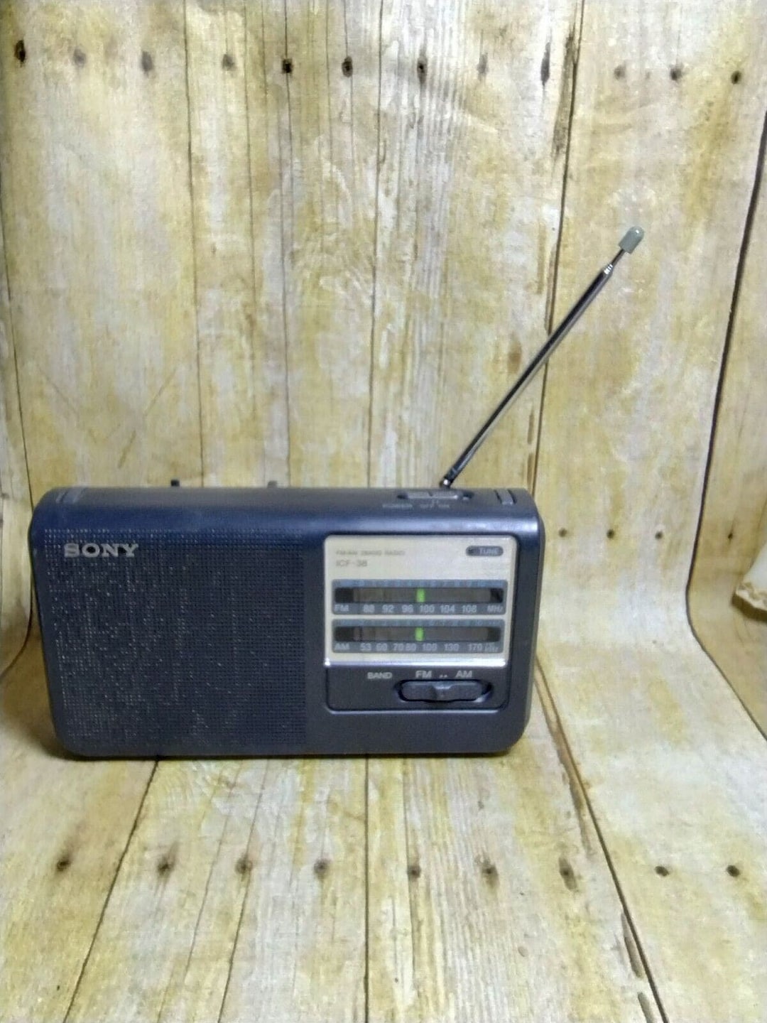 Sony ICF-38 AM FM 2 Band Portable Radio W/ Power Cord Tested ebauc - Etsy