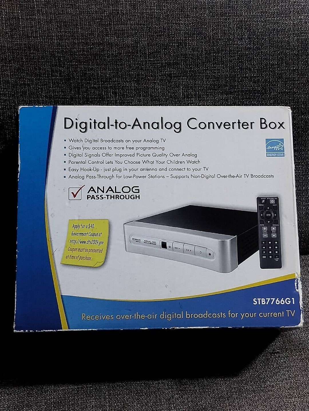 RCA Digital to Analog Converter Box Receives Over the Air Etsy