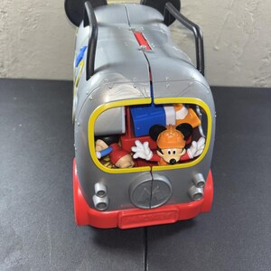 Mickey Mouse Clubhouse Playset Lot Firetruck RV Camper Farm Truck Jeep & Figures image 13