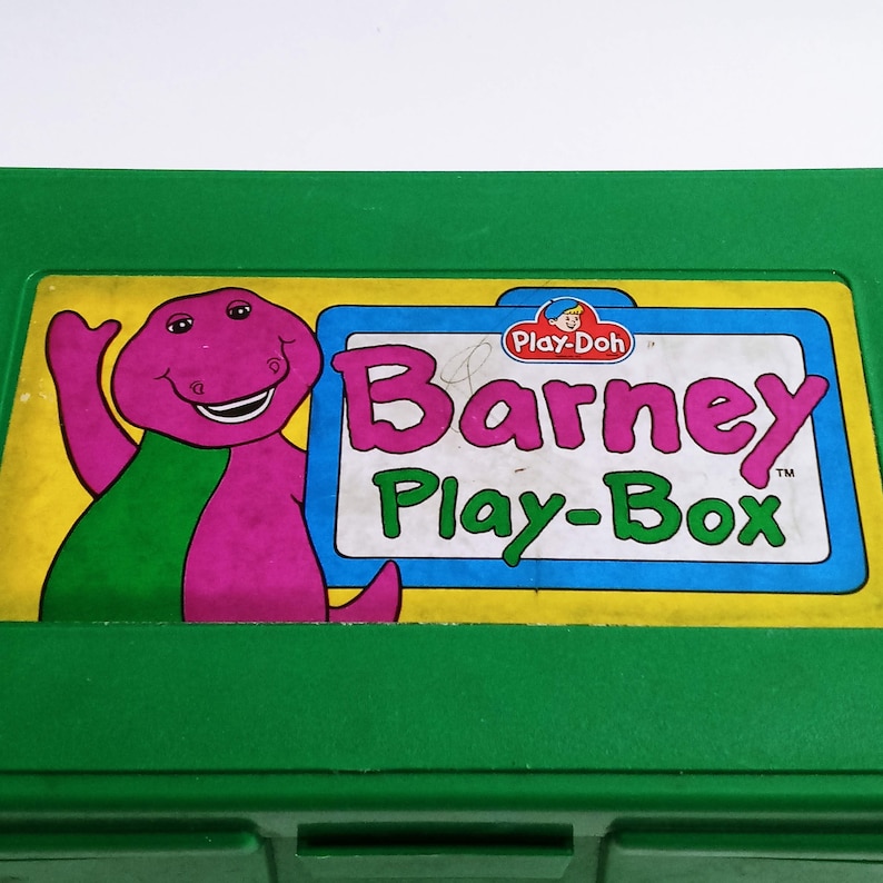 Vintage Barney Play-doh Play Trinket Box Green mt - Etsy Hong Kong