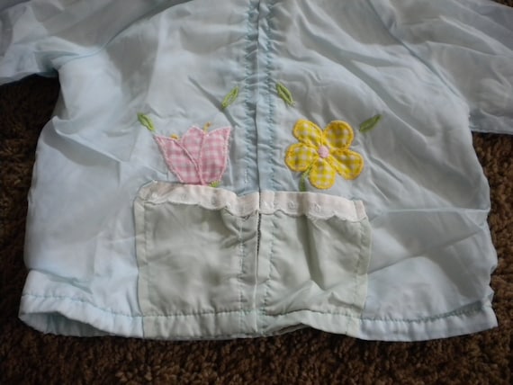 Vintage Toddlers Girls Jacket Sz 2  Baby Blue w/ … - image 2