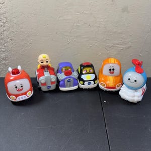 6 Vtech Go Go Cory Carson Mini Car Lot Of 5 Toy Cars Netflix Cocomelon & More image 1