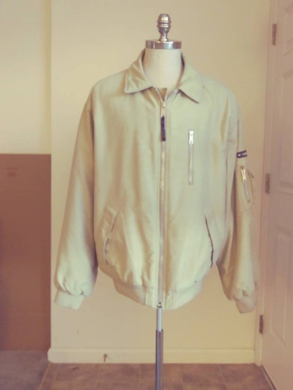 tommy hilfiger tan jacket