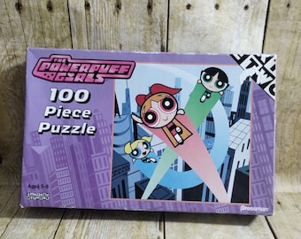 Powerpuff Girls 2004 Cartoon Network 100 pc Jigsaw Puzzle Pressman Complete