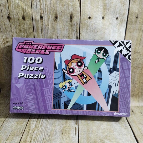 Powerpuff Girls 2004 Cartoon Network 100 pc Jigsaw Puzzle Pressman Complete