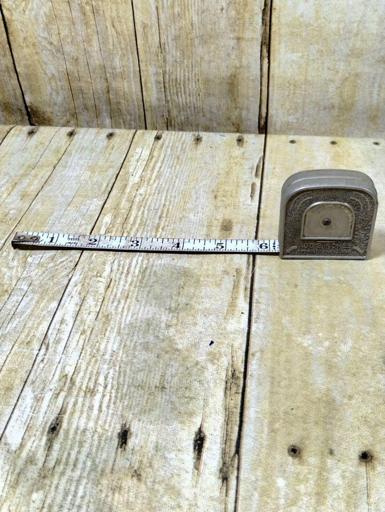 Vtg Inside Tape Measure 7.5ft USA zdjęcie 2