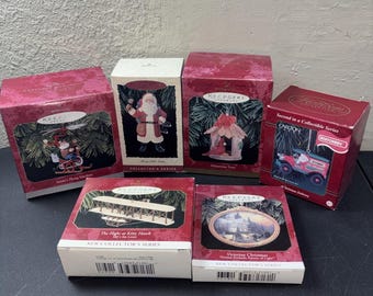 6 Hallmark Keepsake Ornaments Assortment