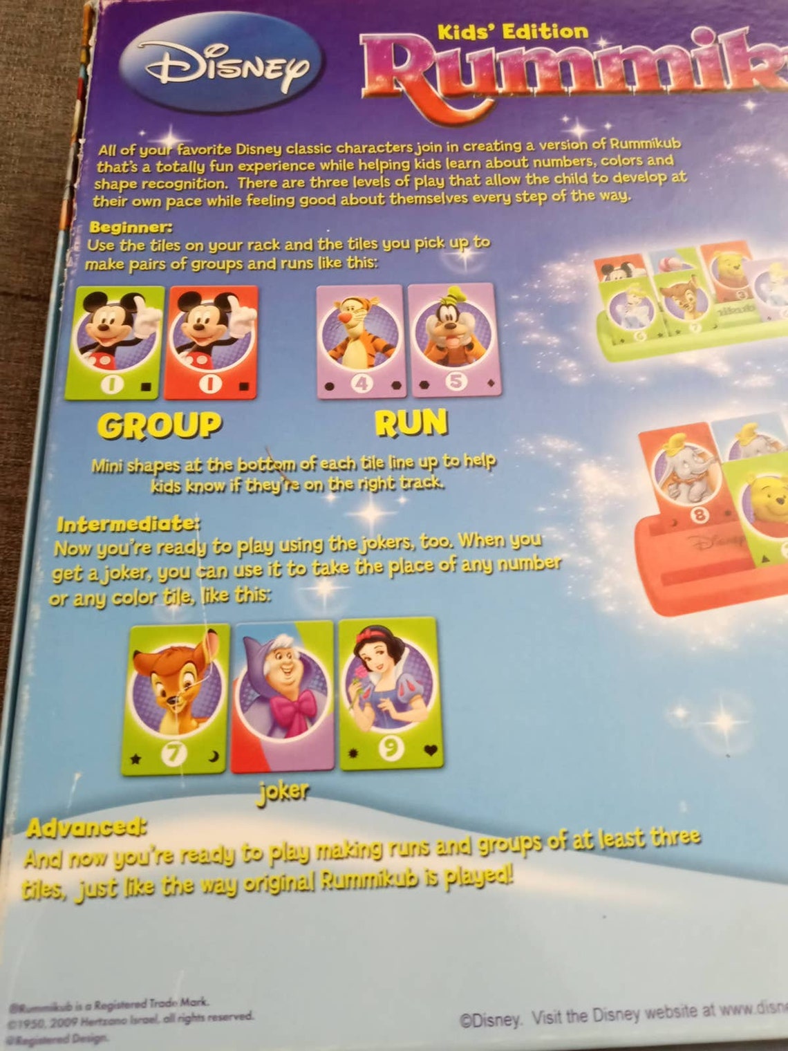 Disney Kids' Edition Rummikub Game su1 Etsy