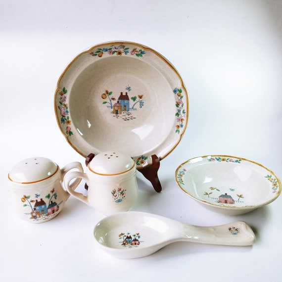 Vintage Heartland by International Dinnerware Farm Scene Farmer