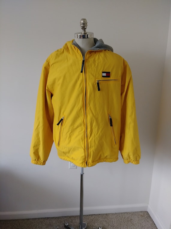 tommy hilfiger yellow raincoat