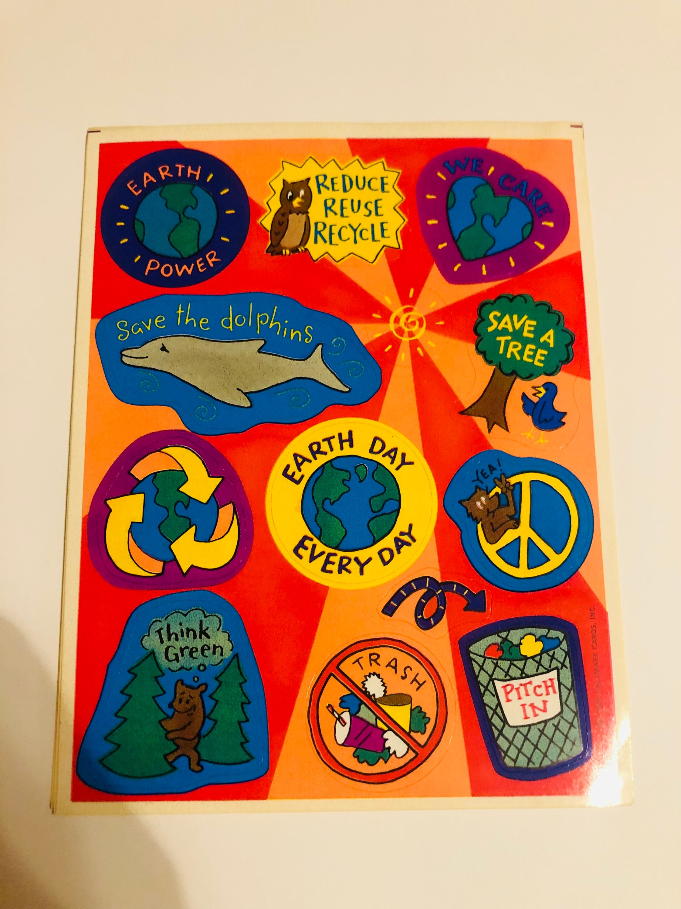 Vintage Save the Earth Sticker Sheet 13 Stickers Total - Etsy Vintage Save the Earth Sticker Sheet 13 Stickers Total - Etsy