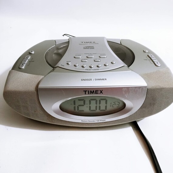 Vintage Timex Alarm Clock Radio T623T Nature Sounds Stereo CD Etsy