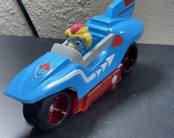 Scraps & Paw Patrol Mighty Pups Twins Power Split Vehicle One Side ( Working)
