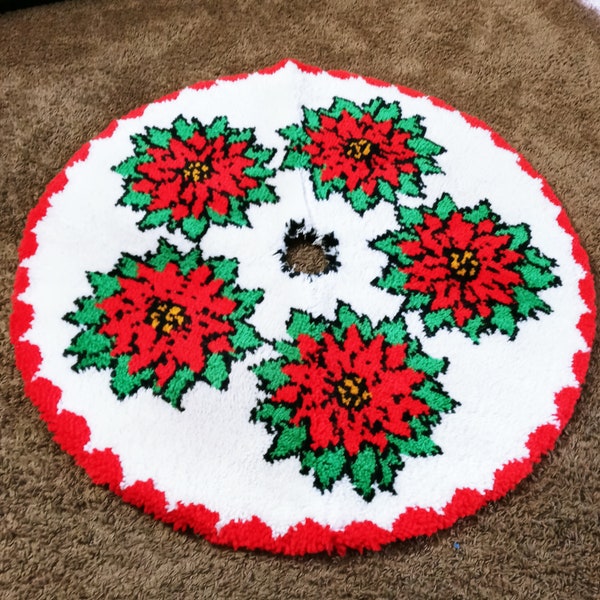 Latch Hook Christmas Tree Skirt Etsy UK