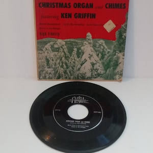 Vintage Christmas Music Featuring Ken Griffin At Organ Royale Vinyl Record (rs)
