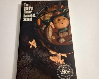 Vintage The One Pot Dinner by Hannah G. Scheel Cook Book Lux Dish Soap Premium  (bb2)