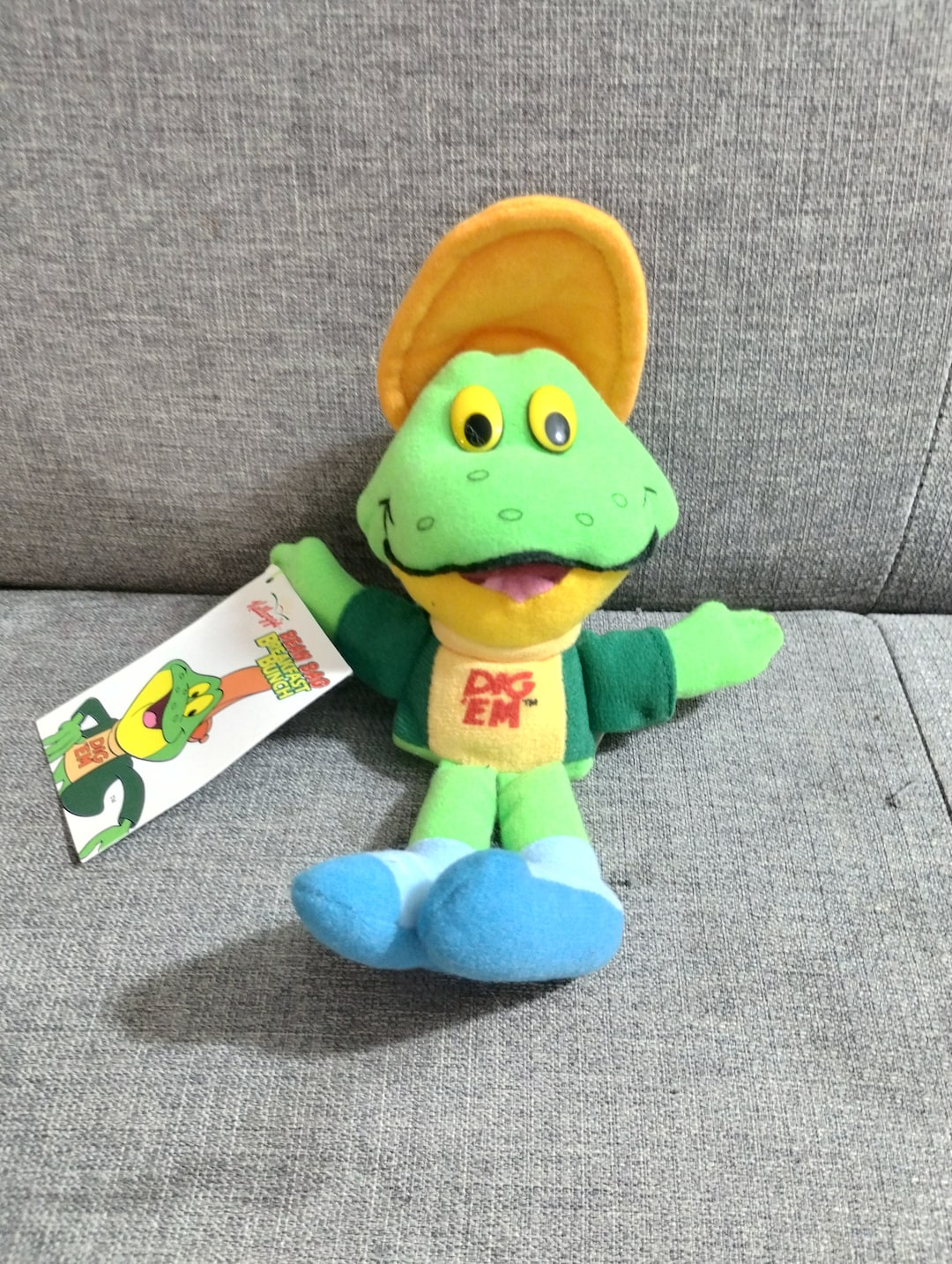 Vtg Kelloggs Dig 'em Frogs Honey Smacks 8 Plush Stuff Animals Cereal Promo ebc Etsy