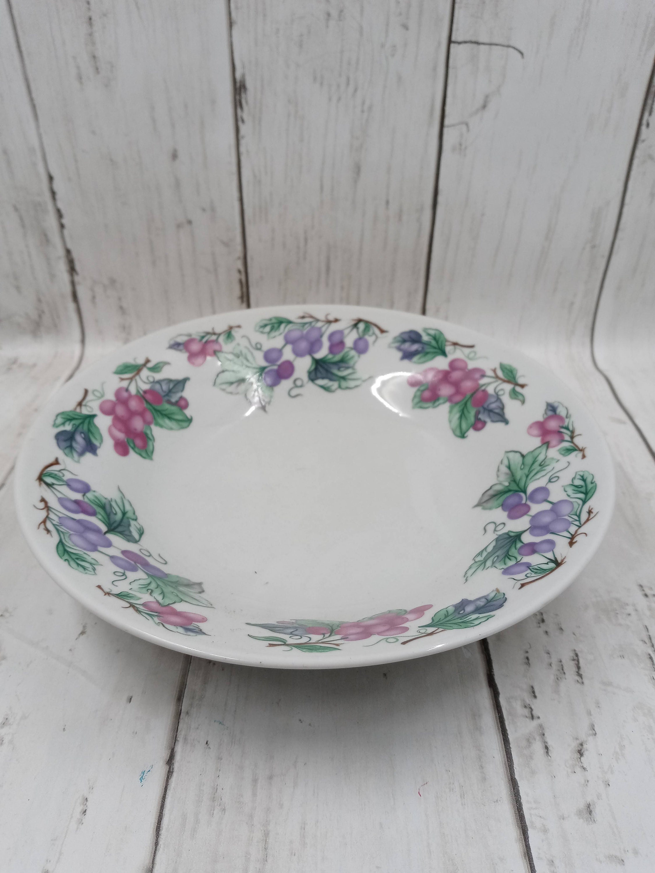 Vintage Tabletops Unlimited Grape Vineyard Dinnerware Purple Etsy