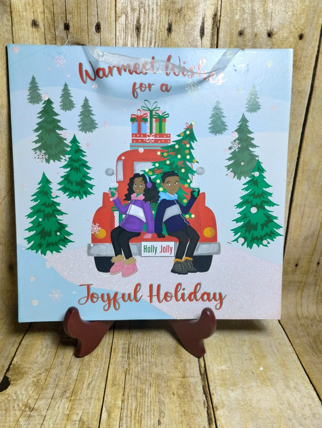 African American Christmas Door Decorations Boy Girl Red Pick Etsy