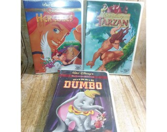 Disney DVDs Boys Hercules Tarzan Dumbo Set of 3