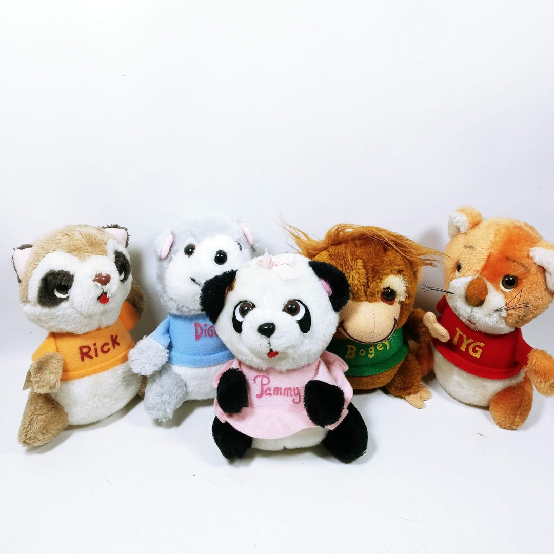Vintage Shirt Tales Plush Set of 5 Hallmark Stuffed Animal Etsy