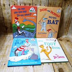 Vintage Dr. Seuss Anfänger Bright & Early 4 Buchpaket (su2)