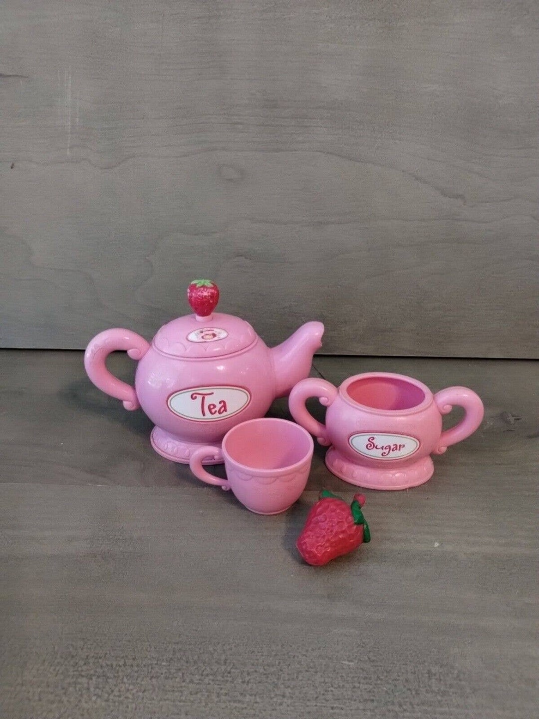 Vtg Talking Strawberry Shortcake Tea Set Replacements Thinkway Etsy