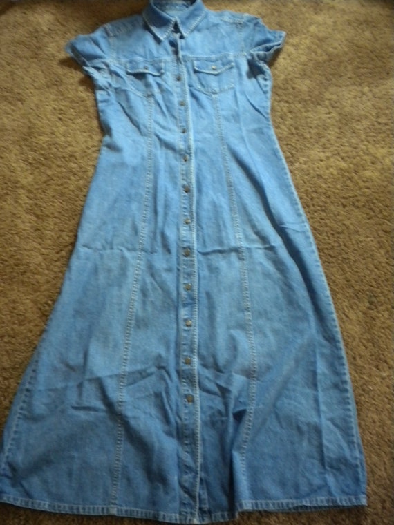 country denim dress