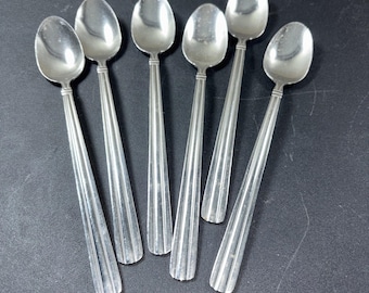 Oneida Northland Stainless Steel NORTH BAY Teaspoons Spoons Set Of 6
