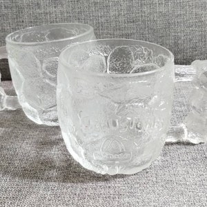 Vtg Picapiedra RocDonalds McDonalds Tazas de Vidrio Conjunto de 2 (su1a)